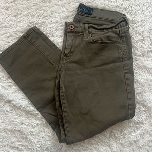 Lucky Brand Green Khaki Sofia Capri